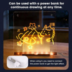Zeichentafel mit LED-Licht – transparente Acrylplatte