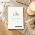 Sleep, Settled e-book cover mockup, always delivered in your language