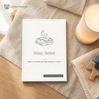 Sleep, Settled e-book cover mockup, always delivered in your language