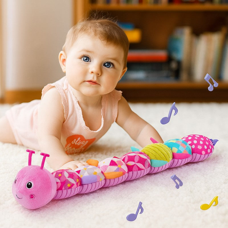 Educational Caterpillar Plush Toy - Segmented Sensory Toy