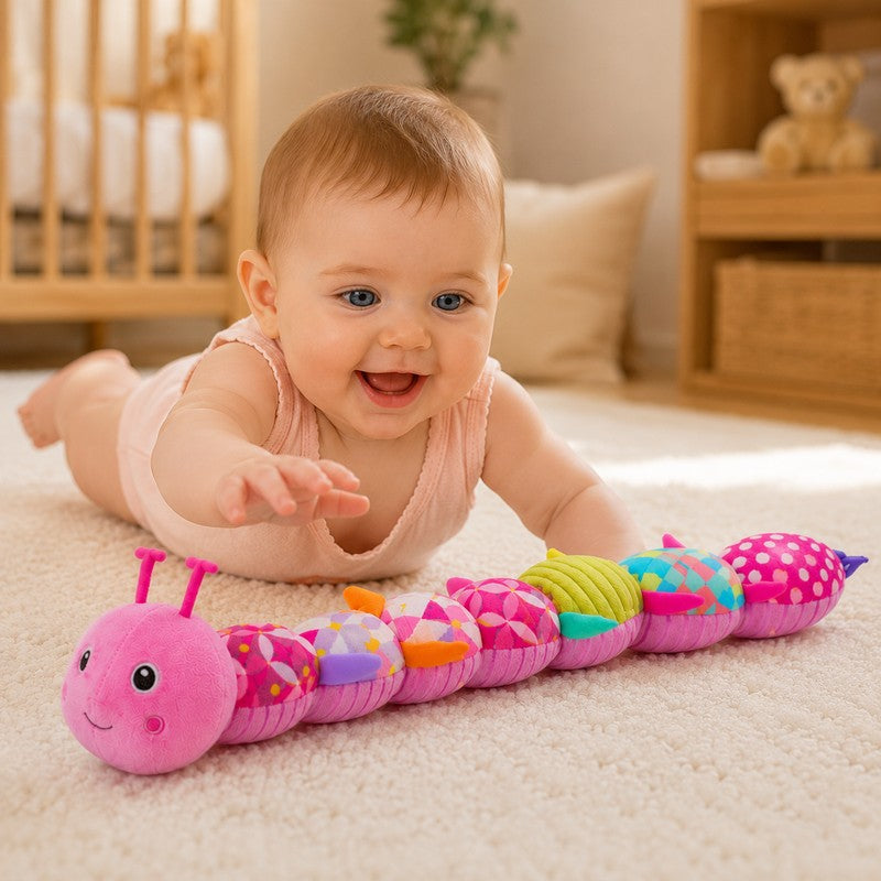 Educational Caterpillar Plush Toy - Segmented Sensory Toy