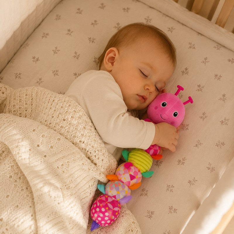 Educational Caterpillar Plush Toy - Segmented Sensory Toy