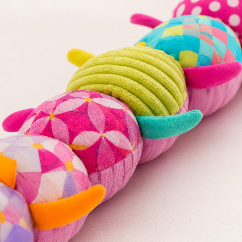 Educational Caterpillar Plush Toy - Segmented Sensory Toy