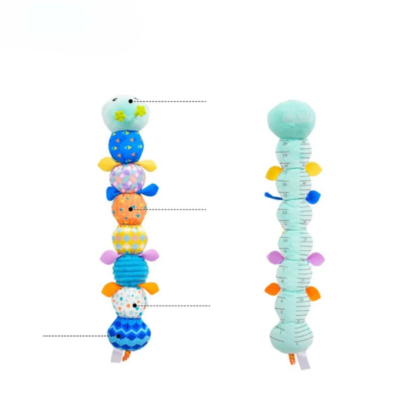 Educational Caterpillar Plush Toy - Segmented Sensory Toy