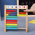 Educational Toy - Classic Wooden Abacus with Multi-Coloured Beads