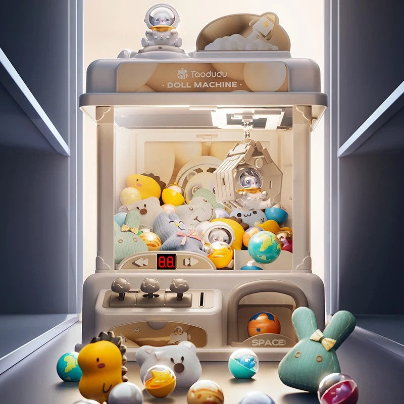 Educational Toy - Coin-operated Mini Claw Machine with Space Theme