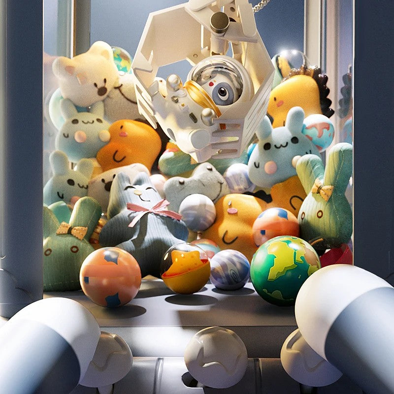 Educational Toy - Coin-operated Mini Claw Machine with Space Theme