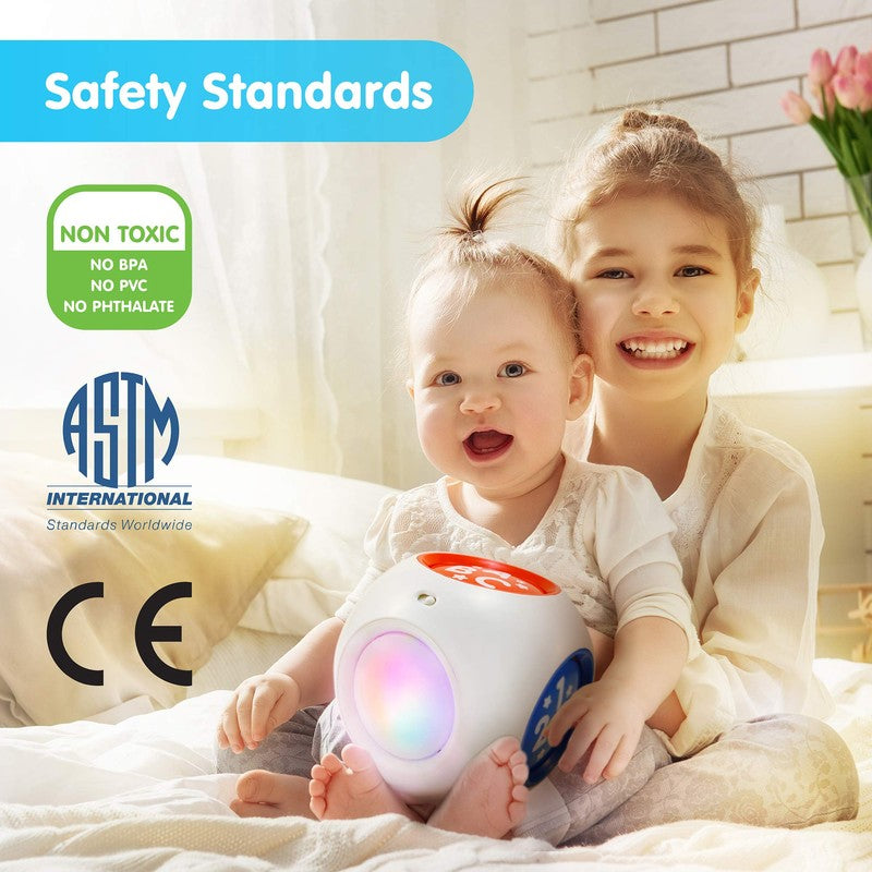 Educational Toy Cube with Multicolor LED Light Effects
