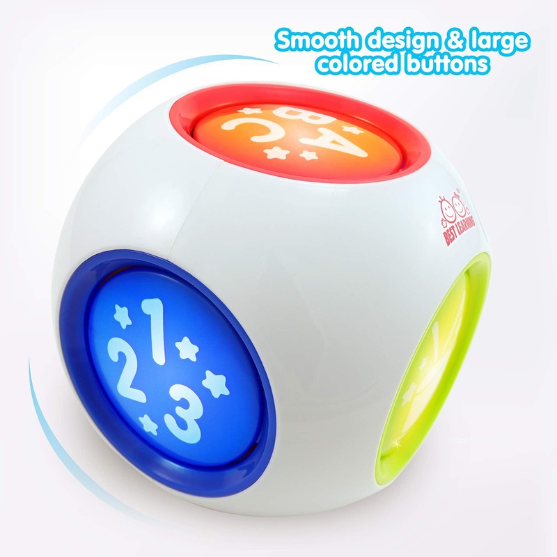 Educational Toy Cube with Multicolor LED Light Effects