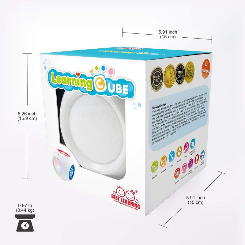 Educational Toy Cube with Multicolor LED Light Effects