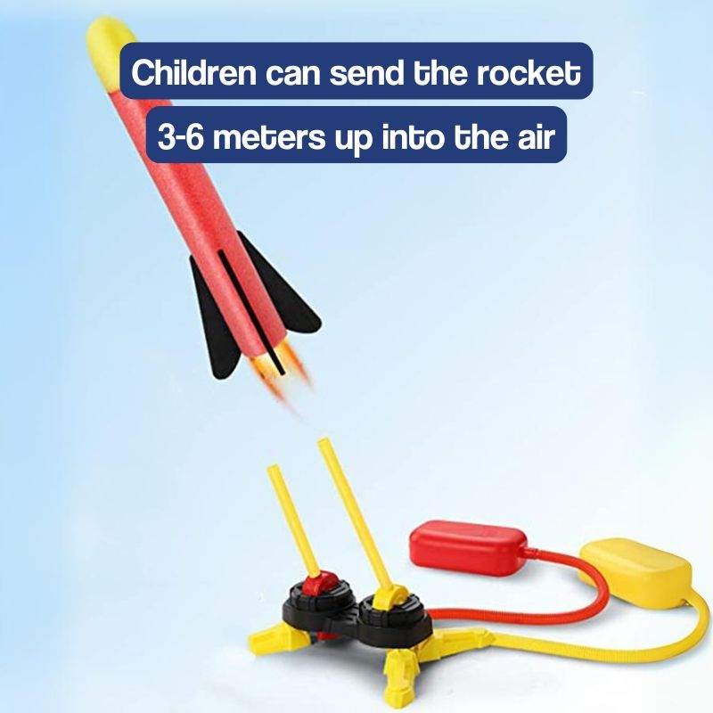 Educational Toy Dual Rocket Launcher - Outdoor Stomp Launch