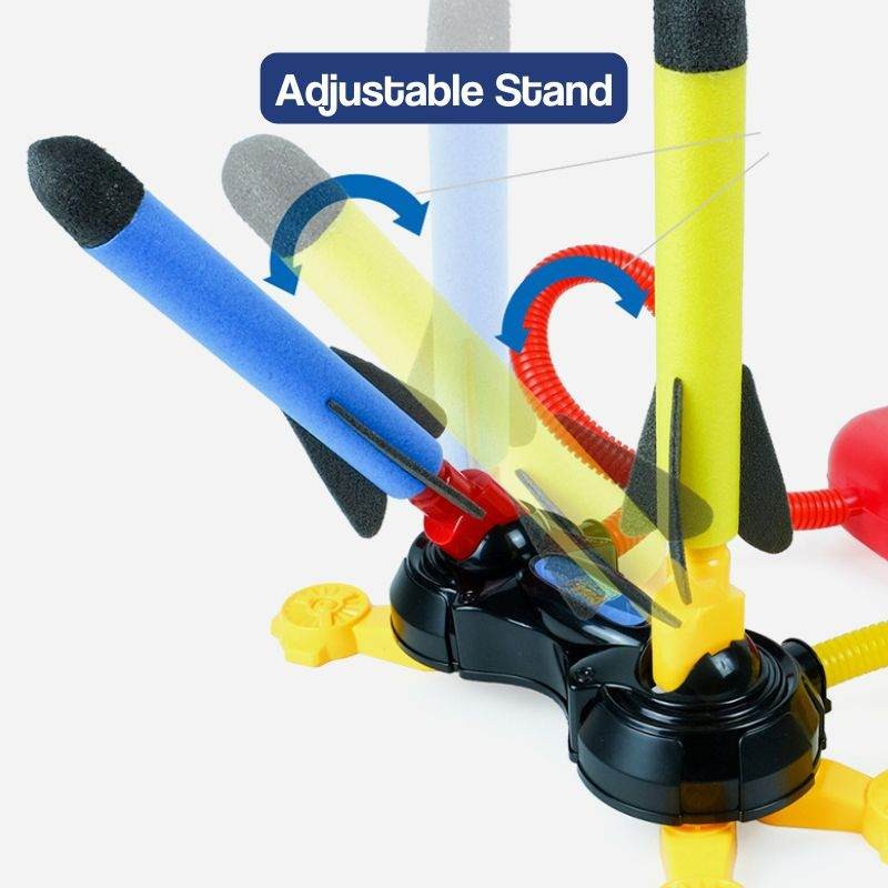 Educational Toy Dual Rocket Launcher - Outdoor Stomp Launch