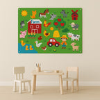 Educational Toy Felt Board with Reusable Sticker Pieces