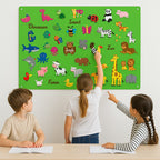 Educational Toy Felt Board with Reusable Sticker Pieces
