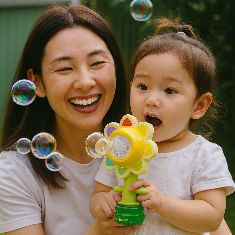 Educational Toy Flower Bubble Machine - Dancing Flower Head