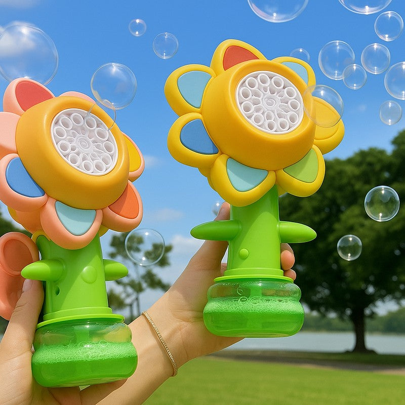 Educational Toy Flower Bubble Machine - Dancing Flower Head
