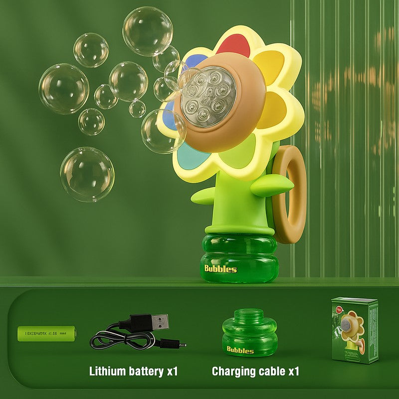Educational Toy Flower Bubble Machine - Dancing Flower Head