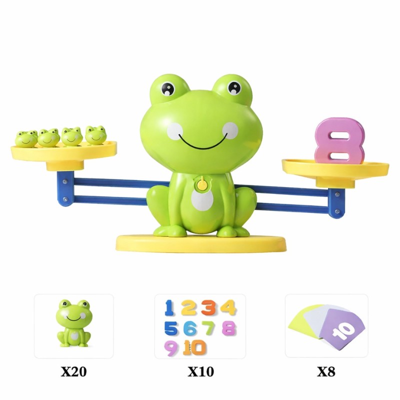Educational Toy - Frog-Themed Math Balance Scale