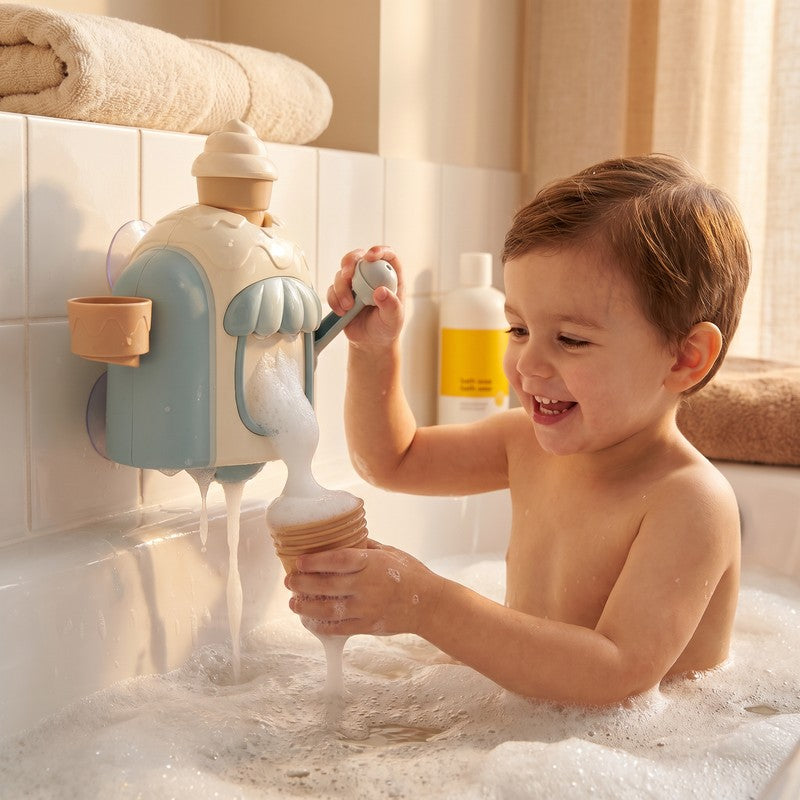 Educational Toy - Ice Cream Machine Bubble Maker with Hand Crank