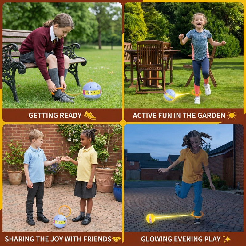 Educational Toy - LED Ankle Skip Ball in Multiple Colors