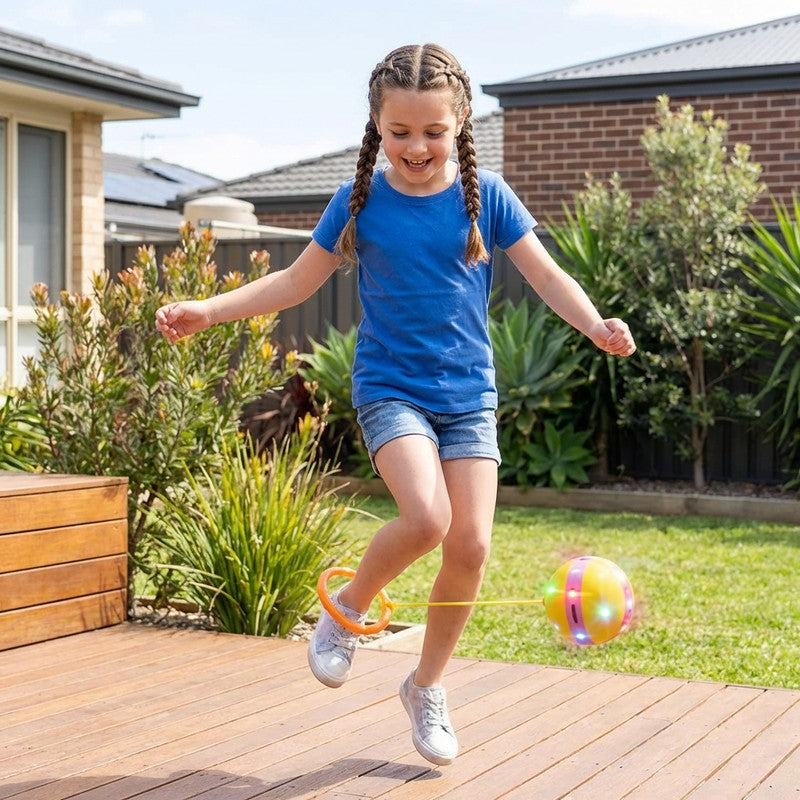 Educational Toy - LED Ankle Skip Ball in Multiple Colors