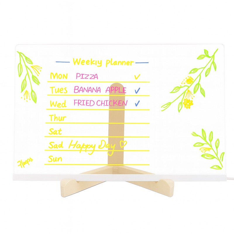 Educational Toy LED Illuminated Drawing Board with Marker Pens