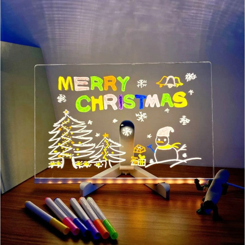 Educational Toy LED Illuminated Drawing Board with Marker Pens