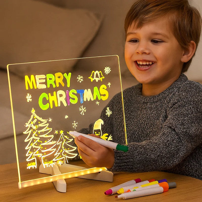 Educational Toy LED Illuminated Writing and Drawing Board - Acrylic Light Board