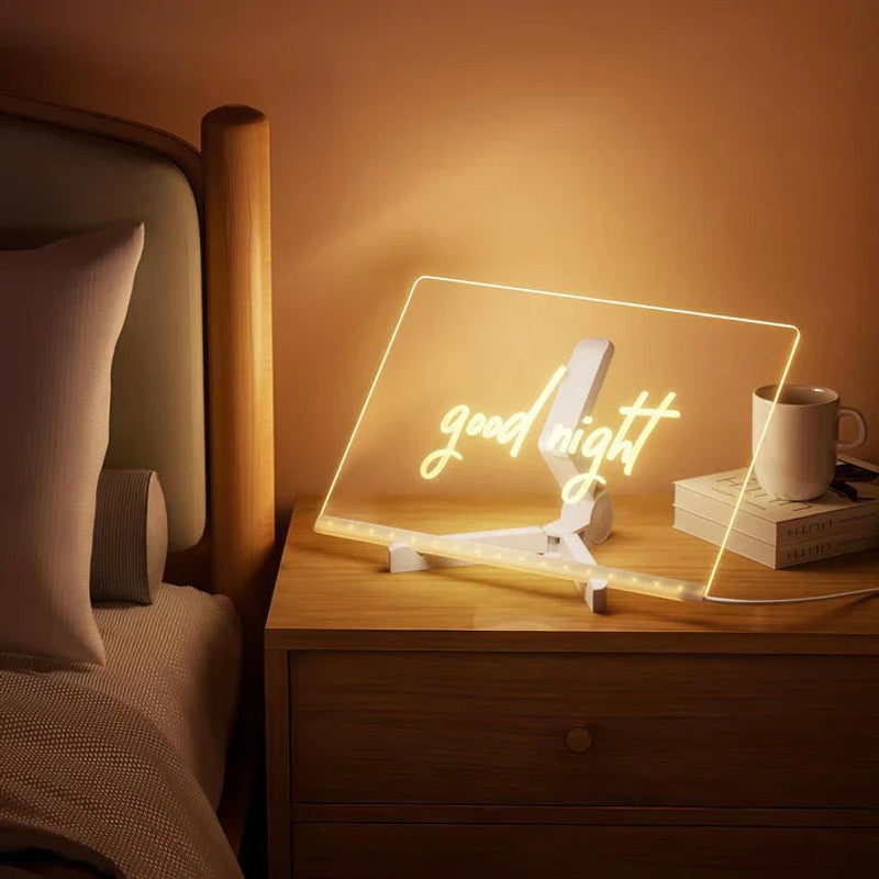 Educational Toy LED Illuminated Writing and Drawing Board - Acrylic Light Board