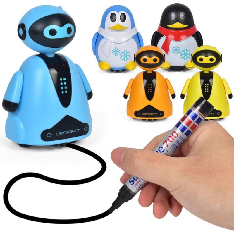 Educational Toy - Line-Following Inductive Robot with Marker