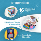 Educational Toy Montessori Quiet Book - Interactive Felt Activity Pages
