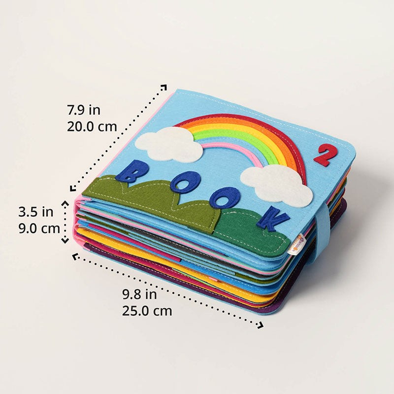 Educational Toy Montessori Quiet Book - Interactive Felt Activity Pages