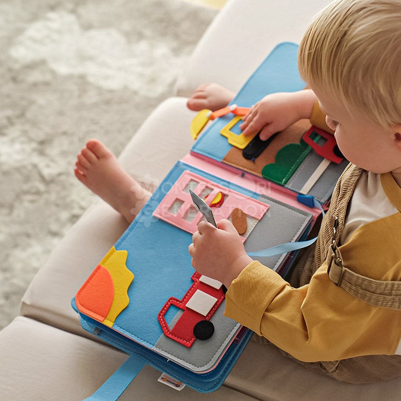 Educational Toy Montessori Quiet Book - Interactive Felt Activity Pages
