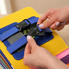 Educational Toy Montessori Quiet Book - Interactive Felt Activity Pages