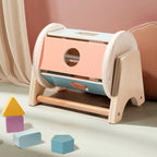 Educational Toy - Montessori Wooden Rolling Drum with Rotating Cylinder