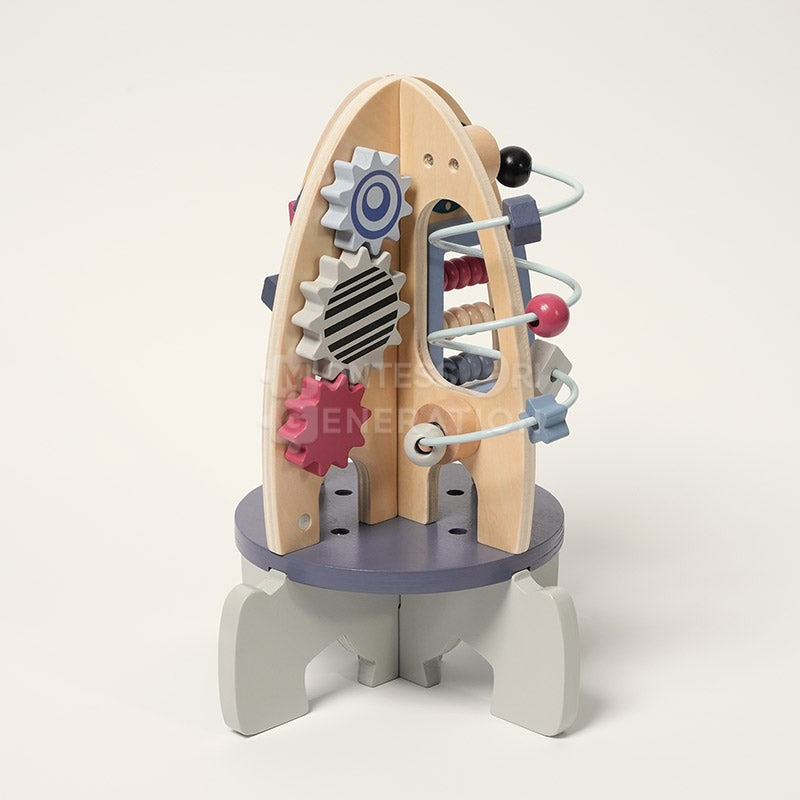 Educational Toy Rocket Shaped Activity Board - STEM Learning