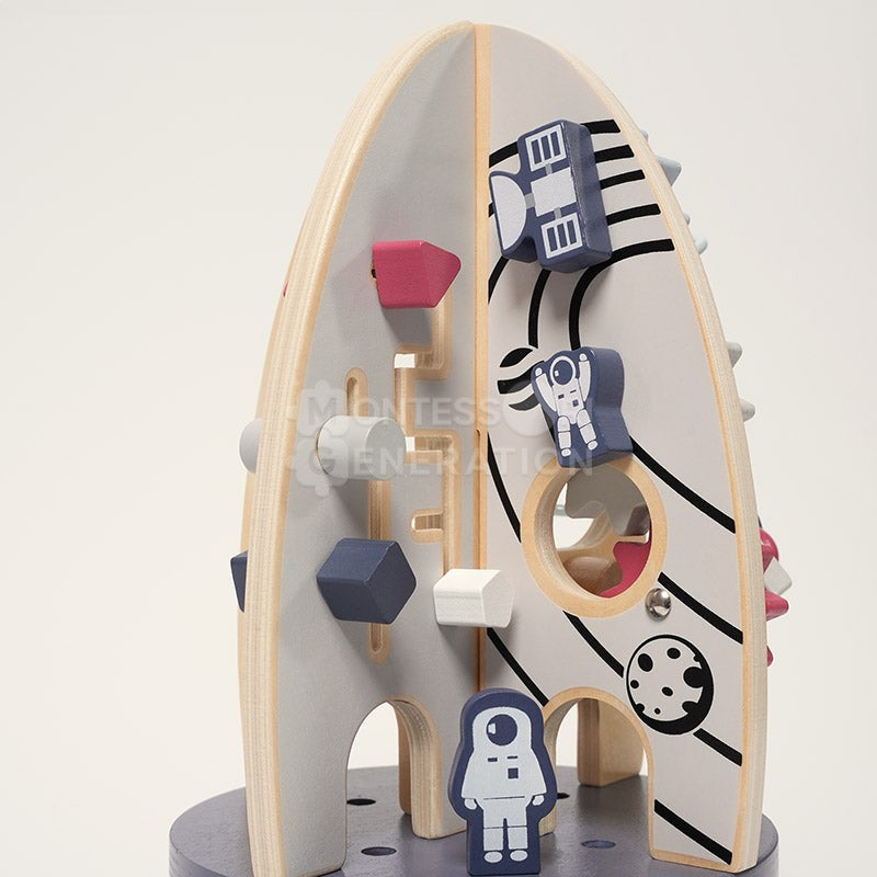 Educational Toy Rocket Shaped Activity Board - STEM Learning