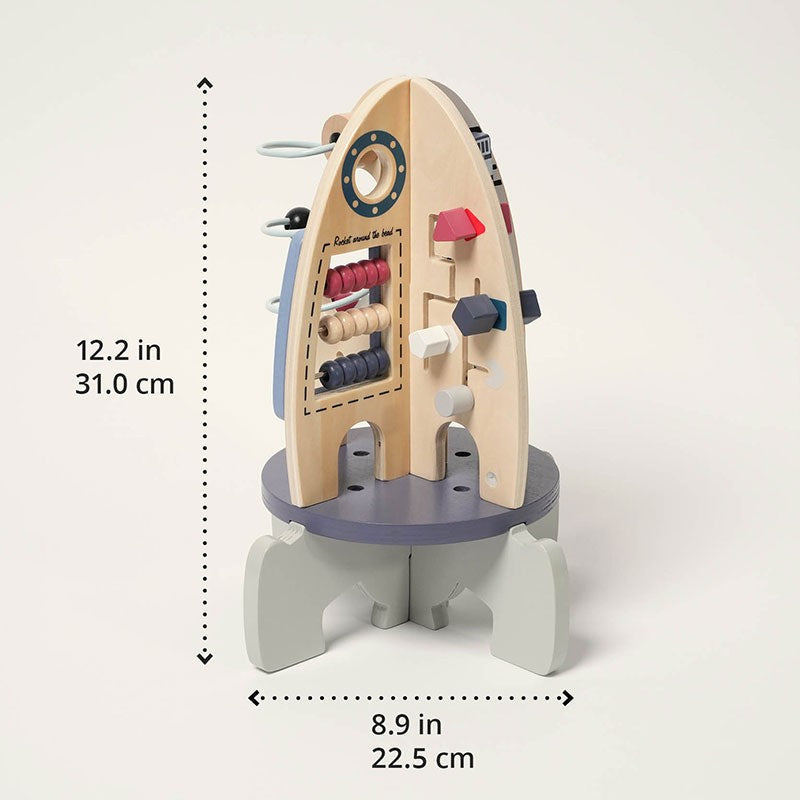 Educational Toy Rocket Shaped Activity Board - STEM Learning