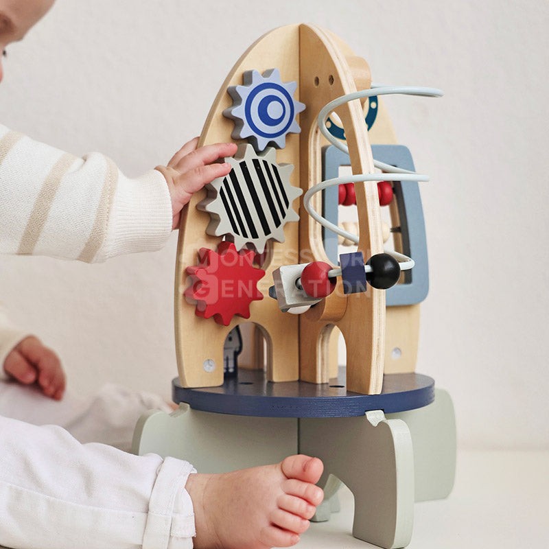 Educational Toy Rocket Shaped Activity Board - STEM Learning