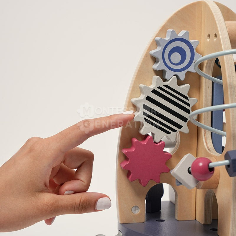 Educational Toy Rocket Shaped Activity Board - STEM Learning