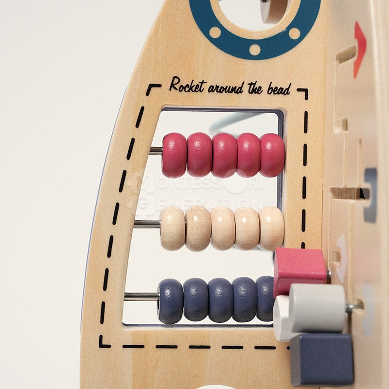 Educational Toy Rocket Shaped Activity Board - STEM Learning