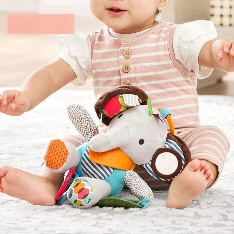 Educational Toy - Sensory Plush Teething Toy with Animals