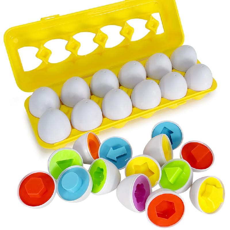 Educational Toy - Shape-Matching Egg Puzzle