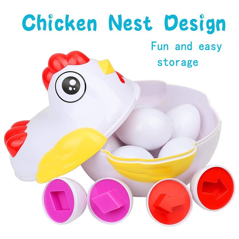 Educational Toy - Shape-Matching Egg Puzzle