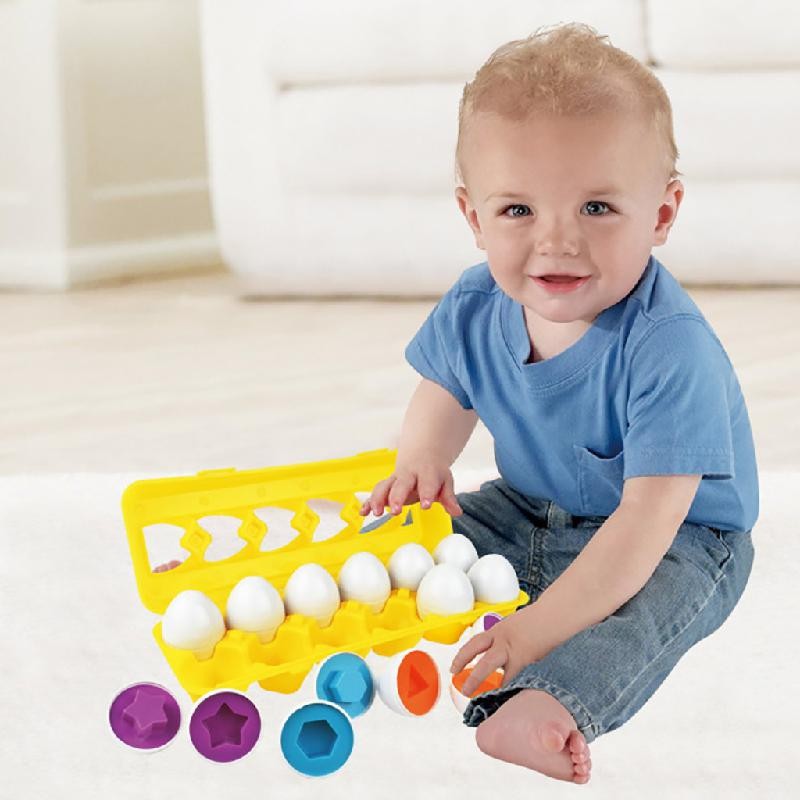 Educational Toy - Shape-Matching Egg Puzzle