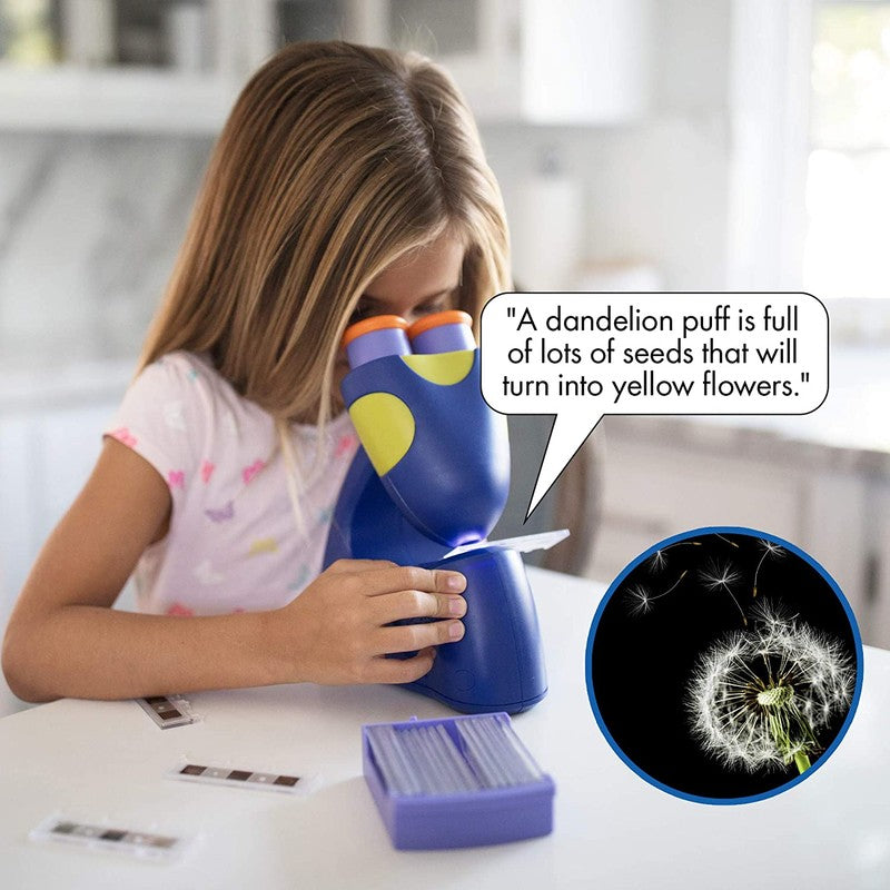 Educational Toy Talking Microscope with Slides