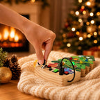Educational Toy Wooden Christmas Switch Board