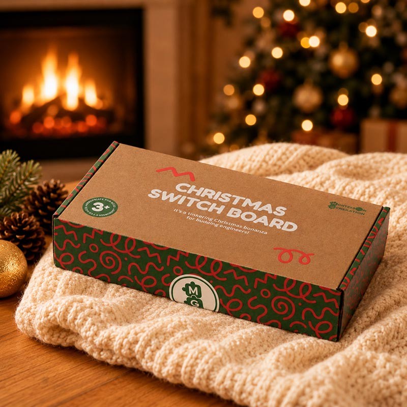 Educational Toy Wooden Christmas Switch Board