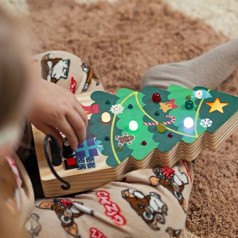 Educational Toy Wooden Christmas Switch Board