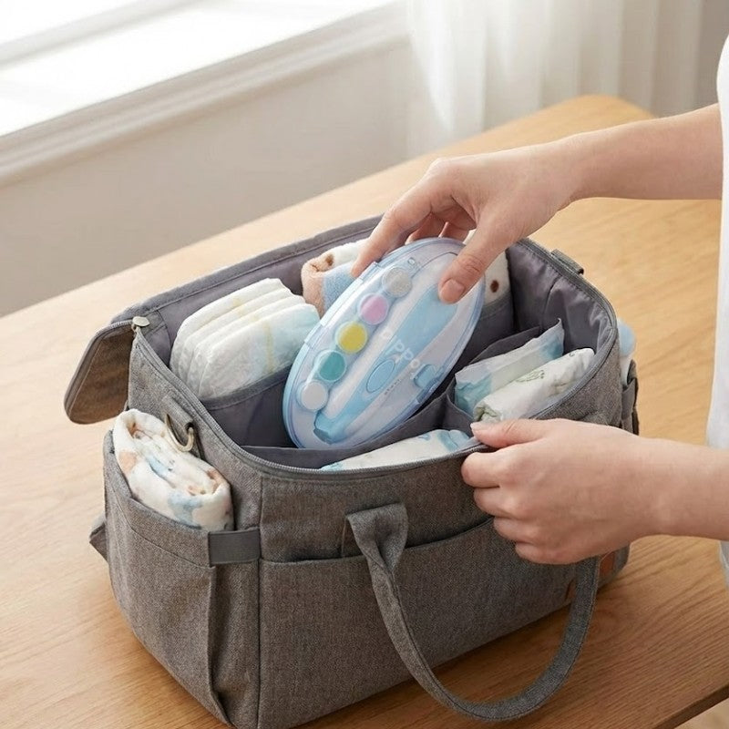 Electric Baby Nail Trimmer - Safe Filing Grinding Heads